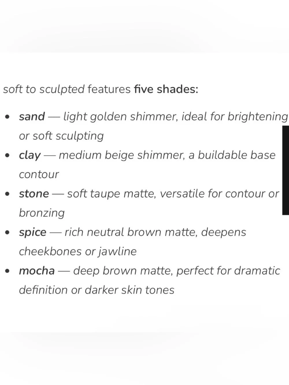 ✨ BEAUTY FOR CERTAIN soft to sculpted: contour palette